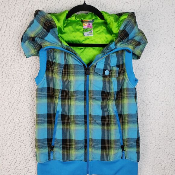 Burton Dryride Vest Women’s XS Hoodie Ski Snowboard Y2K Cozycore Athleisure Soft - Picture 2 of 12